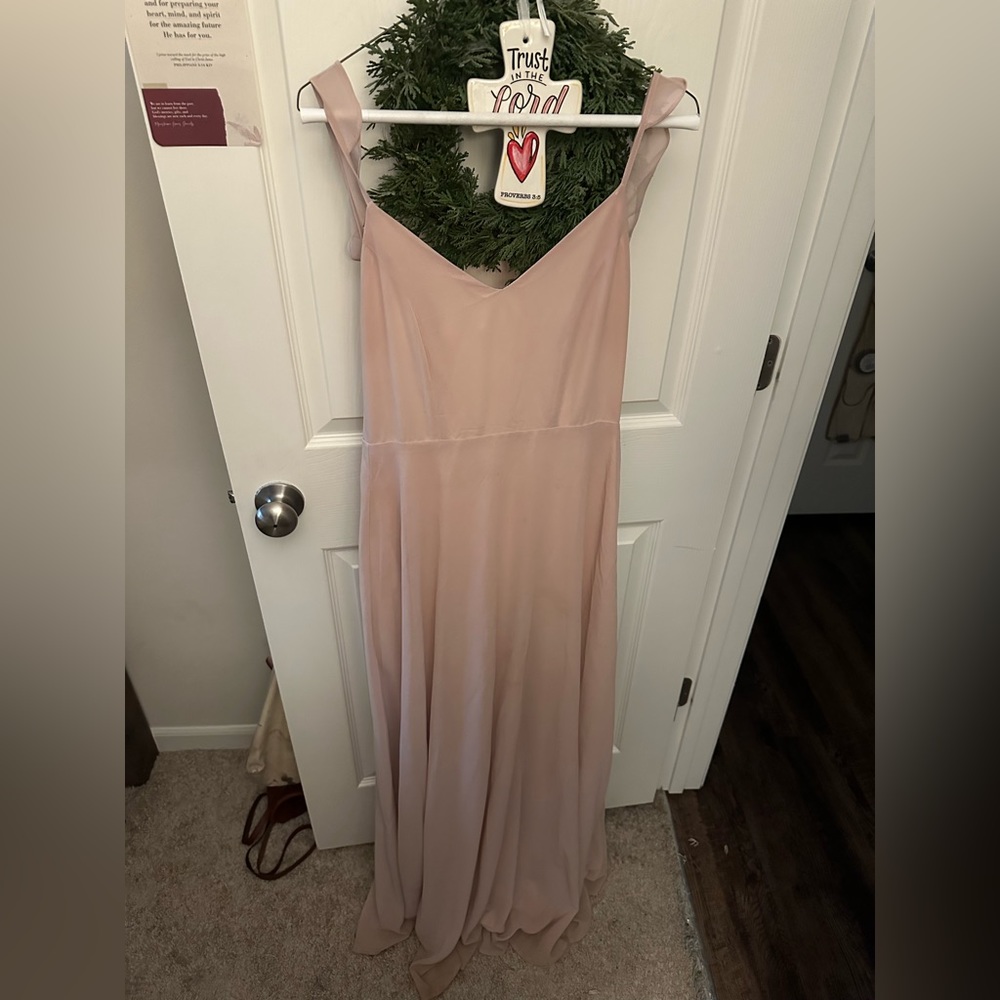 Lulus blush pink bridesmaid dress! Only worn once, perfect condition